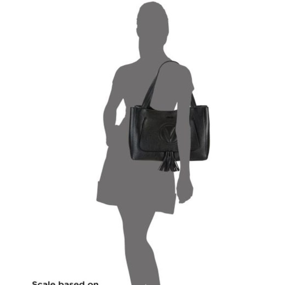 Mario Valentino spa brand Black Leather Tote - Picture 3 of 8